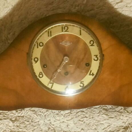 French fireplace clock Girod like new, mantel, analog