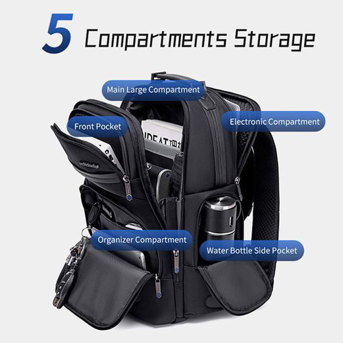 Arctic Hunter backpack for 15.6" laptop like new, black