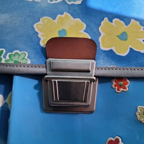 Vintage School Bag 80s-90s "Flower Power" New Greek Made