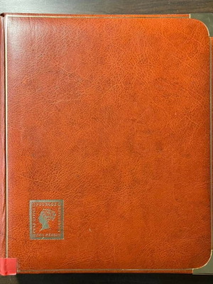Stamp album A4 60 pages with black pages and double interleaving like new