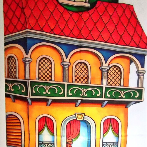 Turkish Sarai Shadow Theatre Set New Silk Screen Print