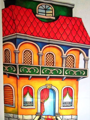 Turkish Sarai Shadow Theatre Set New Silk Screen Print