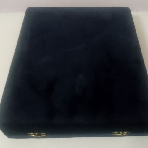 Luxury case blue used, ideal for awards and plaques 31x25 cm