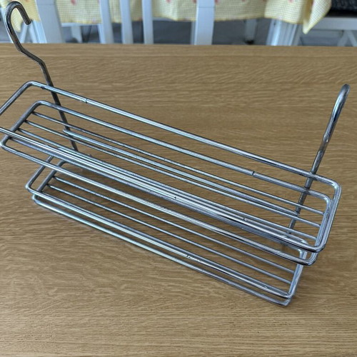 Metal Spice Rack in Chrome Like New