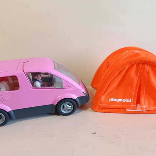 Playmobil vehicle used with 2 figures