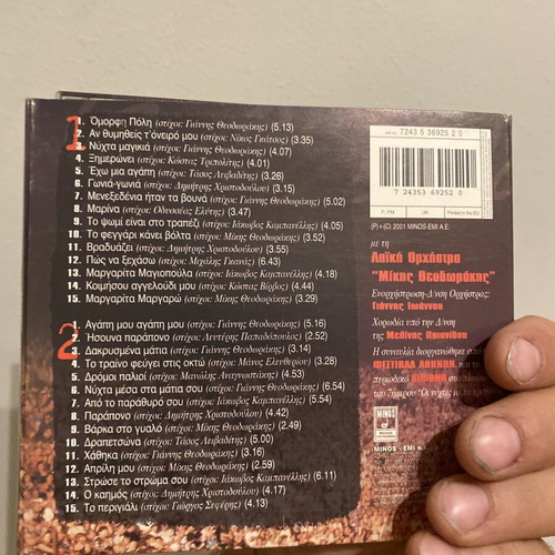 Giannis Parios Thodorakis CD used, live at Lycabettus