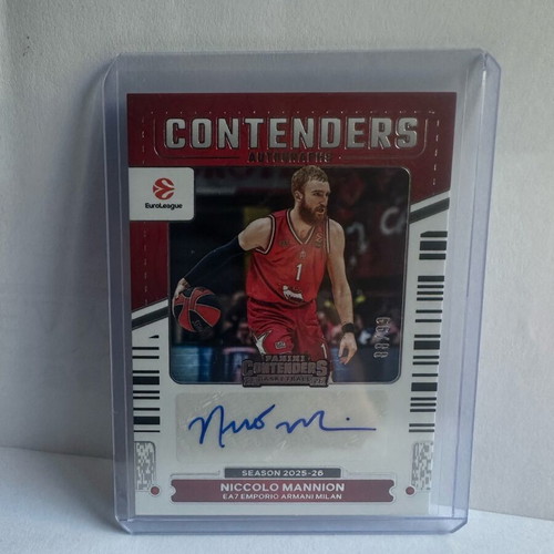 Euroleague Contenders Niccolo Mannion autographed card new