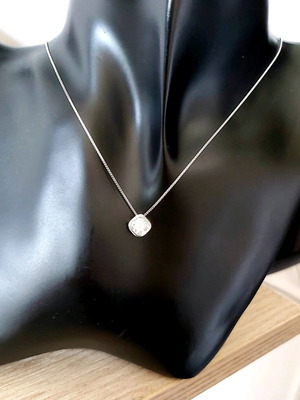 Women's silver 925 necklace with mountain crystal new
