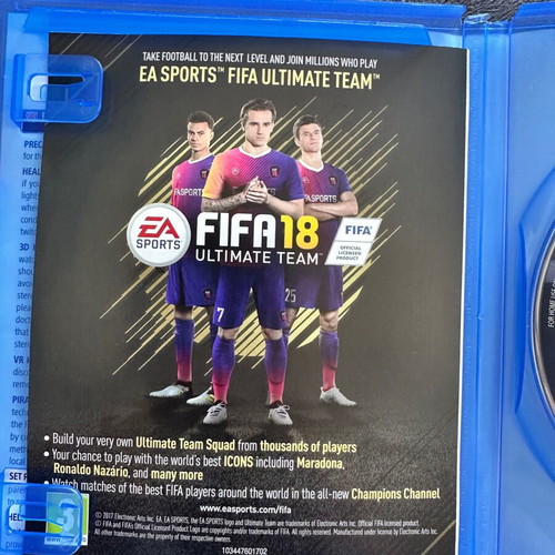 FIFA 18 PS4 like new