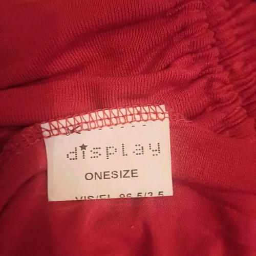 Display blouse red off-shoulder like new, one size