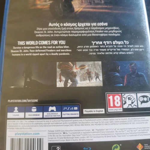 Days Gone game like new