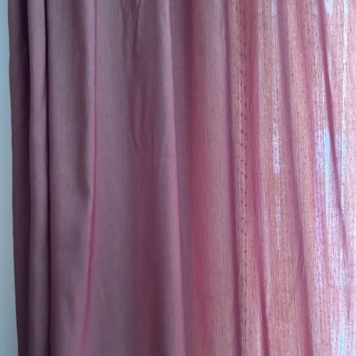 Curtain set used, two pieces, cherry color, 3m width, 2.7m length each