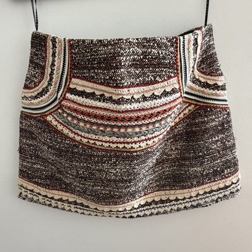 Aslanis Home mini skirt with ethnic boho design