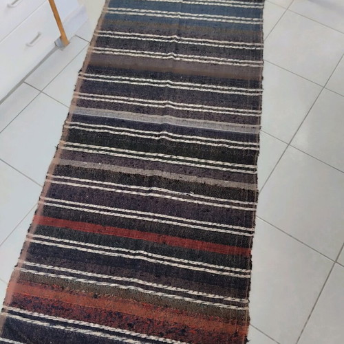 Woven traditional handmade rug new 215x65 cm