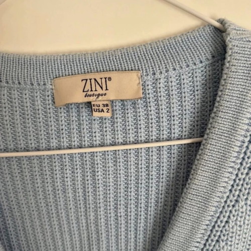 Zini boutique cardigan like new turquoise
