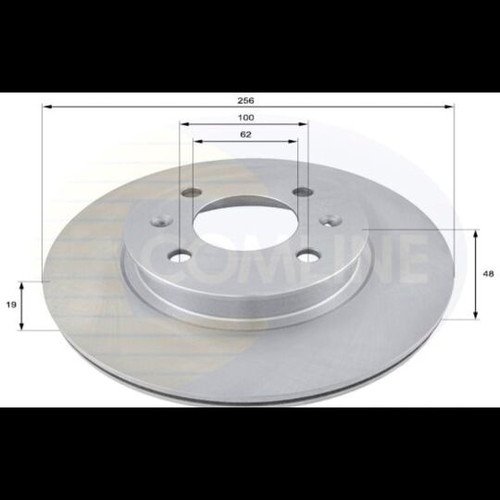 Comline brake discs for Hyundai Getz new 256mm ADC1043-V SP 4×100