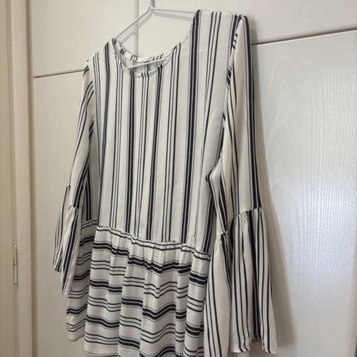 Anel striped blouse new, bell sleeves, size M