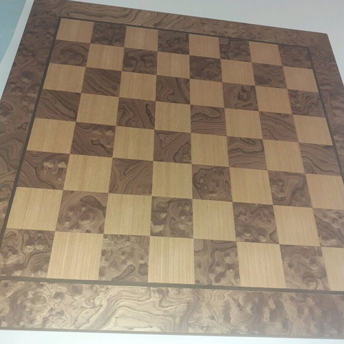 Classic chessboard 50×50 made of walnut root Manopoulos new