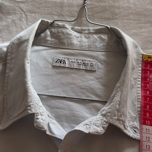 Zara men's shirt used, soft light blue XL