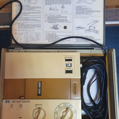 Portable electrocardiograph used, non-working, for collectors