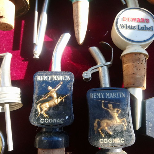 Antique bottle stoppers collection used