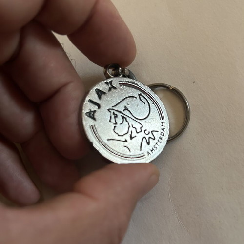 Metal Ajax AFC Ajax keychain used, official football memorabilia