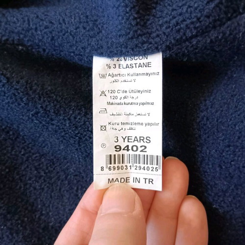 Montgomery coat for 3 years like new, blue and brown