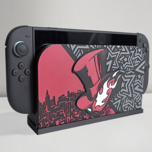 Nintendo Switch 2 3D printed dock cover with embossed design