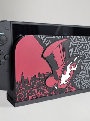 Nintendo Switch 2 3D printed dock cover with embossed design