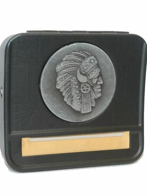 Grandpa's Black Rolling Tobacco Case with Engraving New