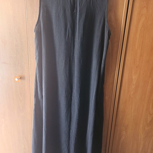 A.L.E. linen dress, black, size L with slip