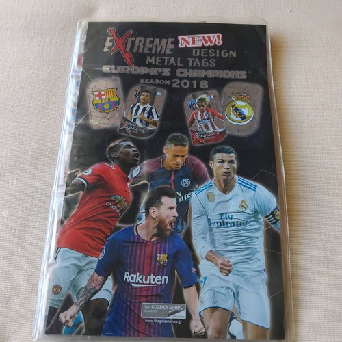 Album with 150 metal football player tags like new