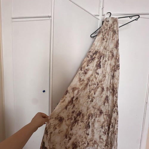Boho dress asymmetrical front backless like new