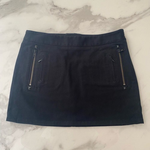 DKNY black denim mini skirt like new, size S