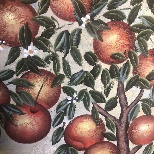 Orange tree painting like new, dimensions 62 x 92 cm