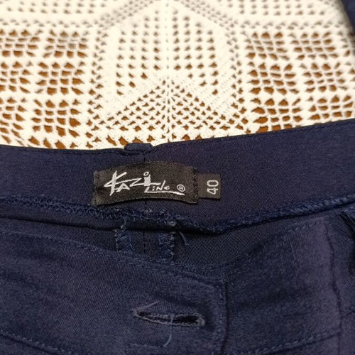 KAZI Line Women's Fabric Pants like new, blue, size L
