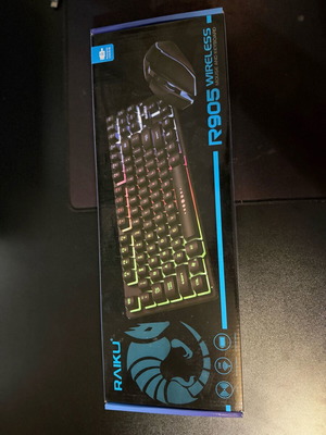 Wireless rechargeable keyboard and mouse illuminated new