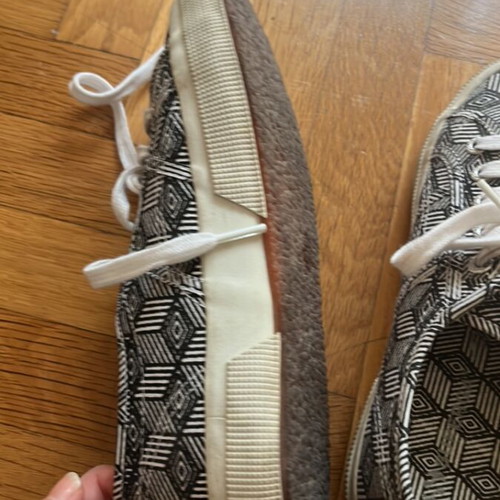 Superga canvas sneakers like new, size 38, black and white