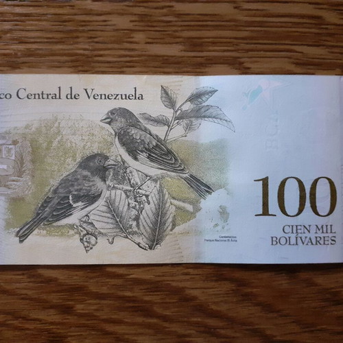 Βενεζουέλα 100.000 Bolivares χαρτονόμισμα 2017, UNC