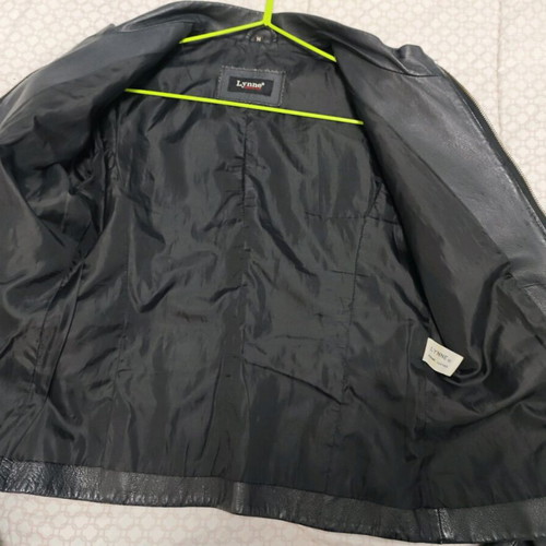 Lynne leather women's jacket medium used, black
