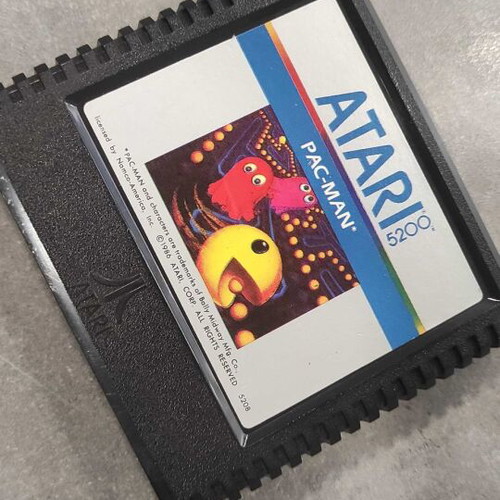 Atari 5200 game set used with Pac-Man, RealSports Soccer & Gremlins