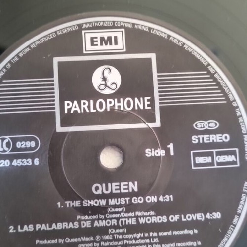 Queen The Show Must Go On vinyl used