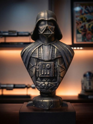 Large 3D Printed Darth Vader Style Bust Made to Order