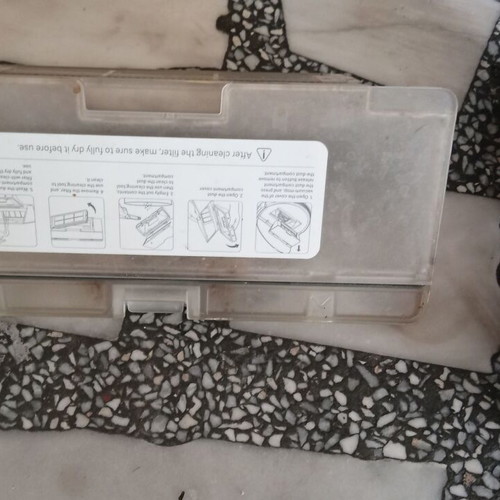 Xiaomi mop2 lite dust container used with filter and main brush