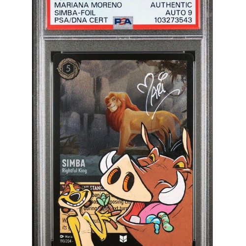 Disney Lorcana autographed PSA card -  500,00 - Vendora.cy