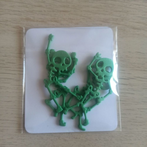 Skeletons green color foam design new, set of 4 pieces