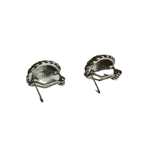 Vintage earrings with miniature topaz used, stainless steel