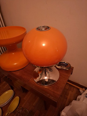 Mushroom Table Lamp used, Luigi Massoni for Harvey Guzzini 1960