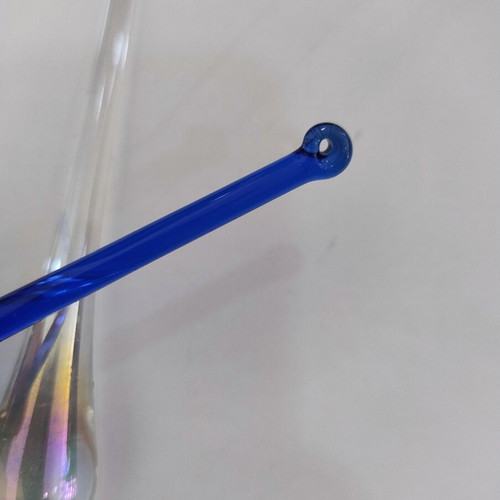Glass Christmas ornaments set of 2 teardrop used