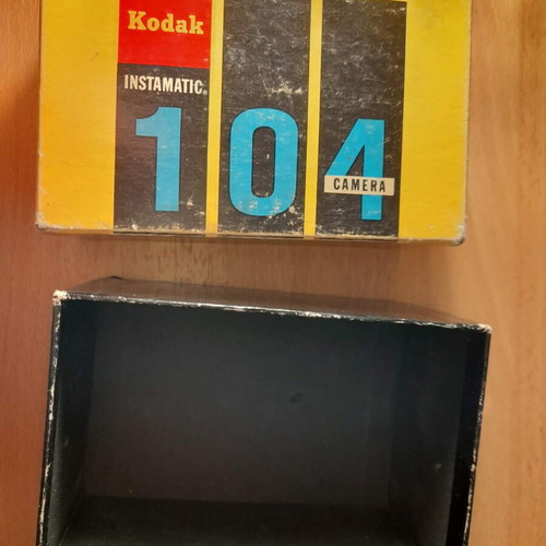 Kodak Instamatic 104 box used, authentic vintage